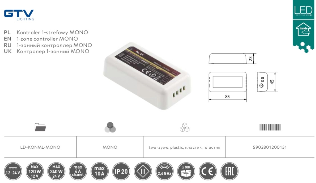 LD-KONML-MONO-Kontroler-za-jednobojnu-LED-traku