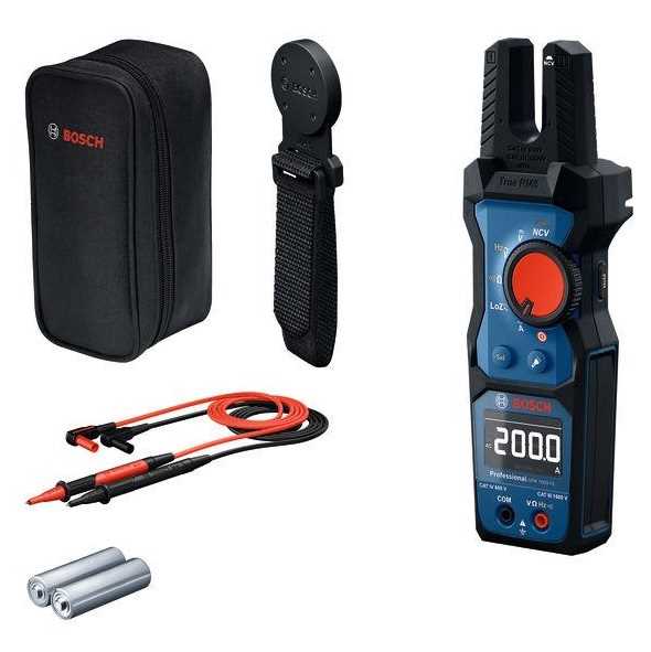 BOSCH GFM 1000-15 Digitalni viljuškasti multimetar CAT III/IV 1000/600V IP54 LCD True RMS + MH1 drža