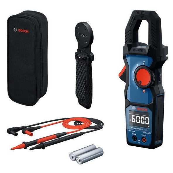 BOSCH GMC 600-15 Digitalna strujna kliješta CAT III/IV 300/600V IP54 LCD True RMS + MH1 držač