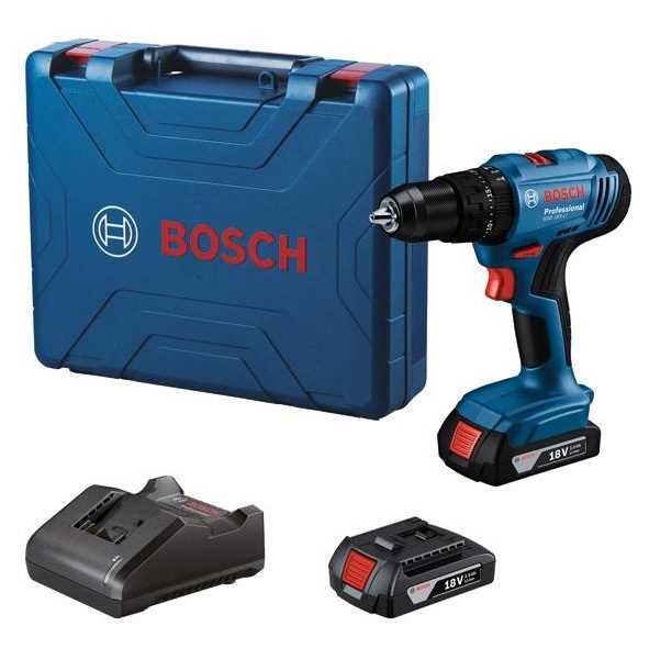 BOSCH GSB 183-LI Akumulatorska vibraciona bušilica - izvijač 18V 2x2Ah punjač i kofer