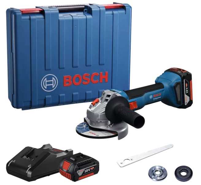 BOSCH GWS 18V-8 Akumulatorska ugaona brusilica 18V 125mm 2x4Ah punjač i kofer