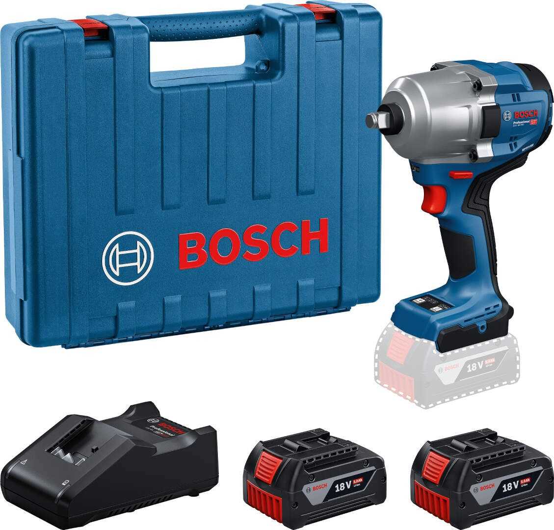 BOSCH GDS 18V-780 Akumulatorski udarni odvijač - zatezač 18V 1/2 cola 780/1000Nm M 2x5Ah kofer