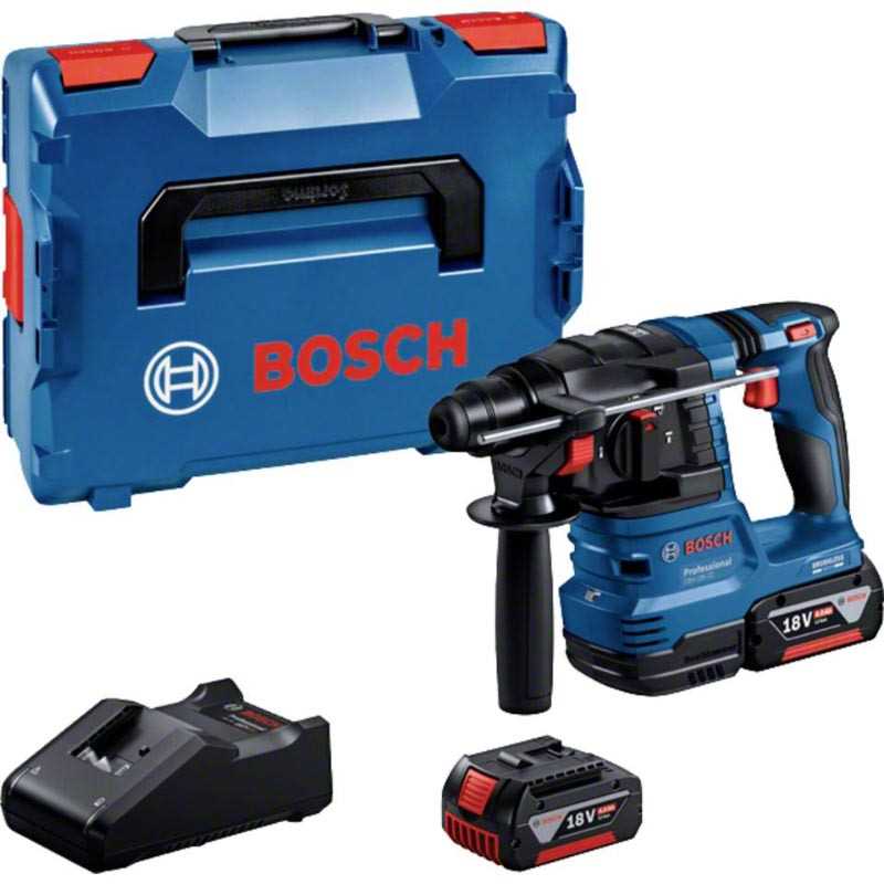 BOSCH GBH 18V-22 Akumulatorska udarna bušilica 18V 1.9J SDS plus 2x4Ah punjač i L-Boxx kofer