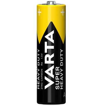 VARTA Baterija R6 AA 1.5V Super Heavy Duty AA Zinc-Carbon