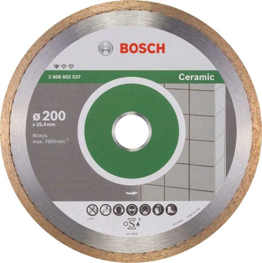 BOSCH Dijamantna rezna ploča 200x1.6x25.40mm Standard for Ceramic
