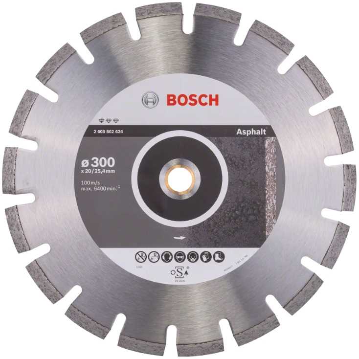 BOSCH Dijamantna rezna ploča 300x2.8x20.00/25.40mm Standard for Asphalt