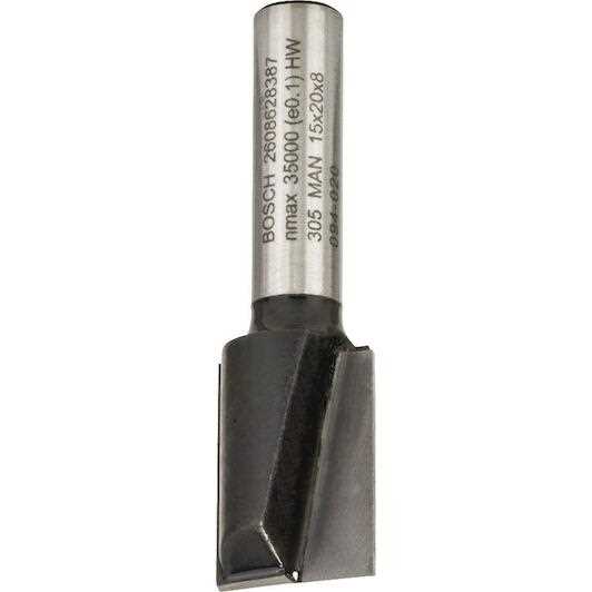BOSCH Glodalo ravno za utore sa 2 oštrice fi 15mm dužina 19.6/51mm 8mm prihvat Standard for Wood