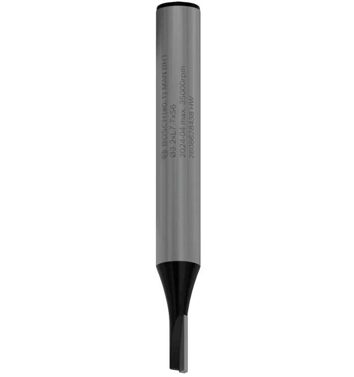 BOSCH PRO Glodalo ravno za utore sa 1 oštricom fi 3.2mm dužina 7.7/51mm 6mm prihvat