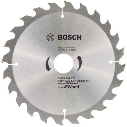 BOSCH List kružne pile Eco for Wood 190x2.2/1.4x30mm 24 zuba