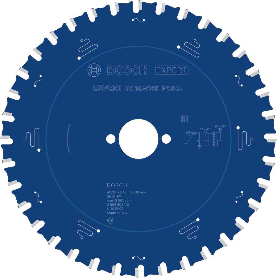BOSCH List kružne pile Expert for Sandwich Panel 210x2.4/1.8x30mm 36 zuba