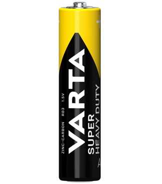 VARTA Baterija R03 AAA 1.5V Super Heavy Duty AAA Zinc-Carbon