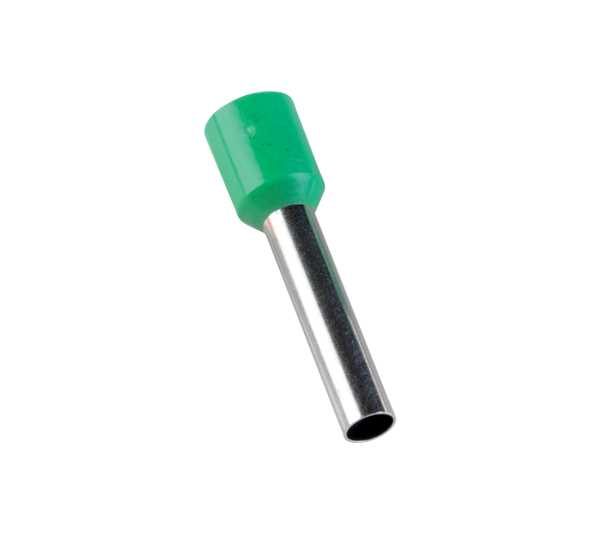 Izolovana završna hilzna 6.0mm2 18mm zelena