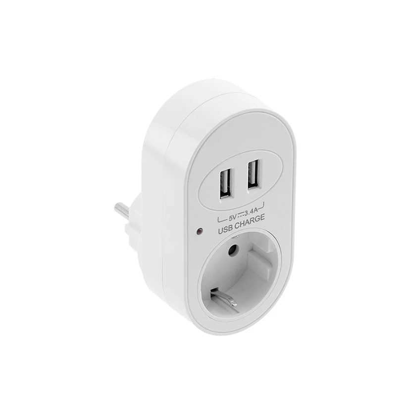 AE-GSS2USB-10 USB utičnica/punjač 2x5V 3.4A